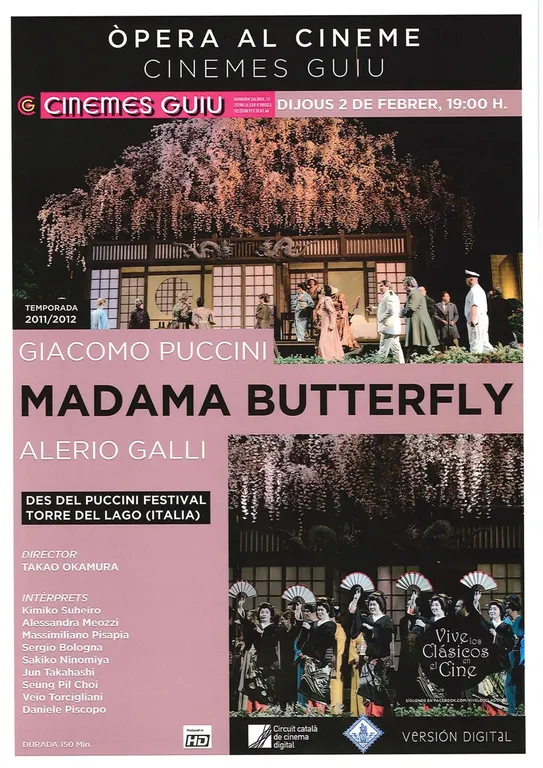 Cinemes Guiu projecta en alta definició l'òpera 'Madame Butterfly'