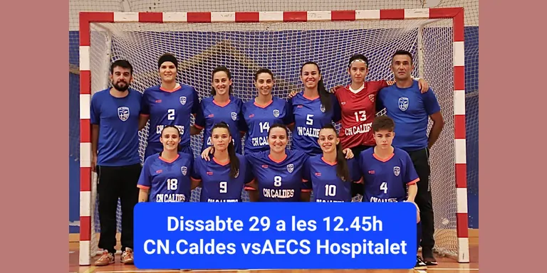 El CN Caldes de futbol sala femení vol aprofitar el factor pista per defensar la segona plaça davant l'Hospitalet