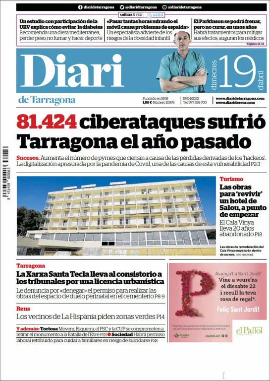 Consulta les portades dels diaris d'aquest 19 d'abril
