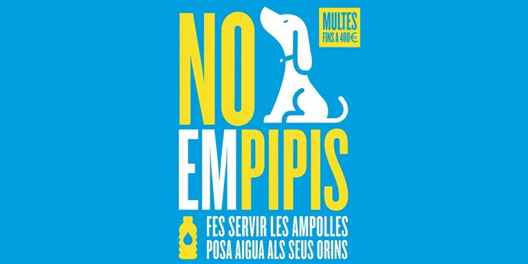 Campanya ‘No empipis’, per conscienciar la ciutadania de la necessitat de netejar els orins dels gossos