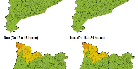 Avís per nous episodis de nevades arreu dels Pirineus
