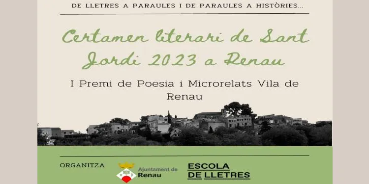 S'impulsa el I Premi de Poesia i Microrelats Vila de Renau