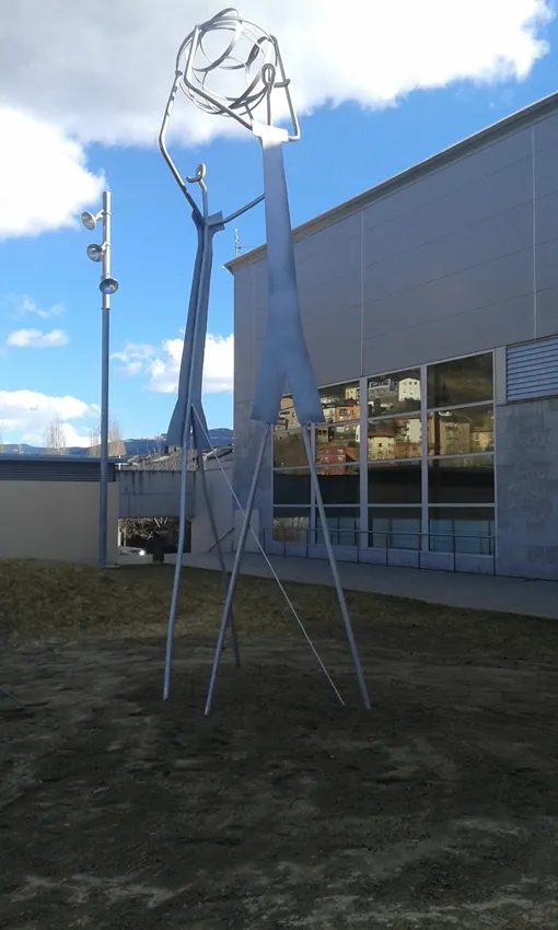 Escultura 'La Seu, Ciutat del Bàsquet 2014'