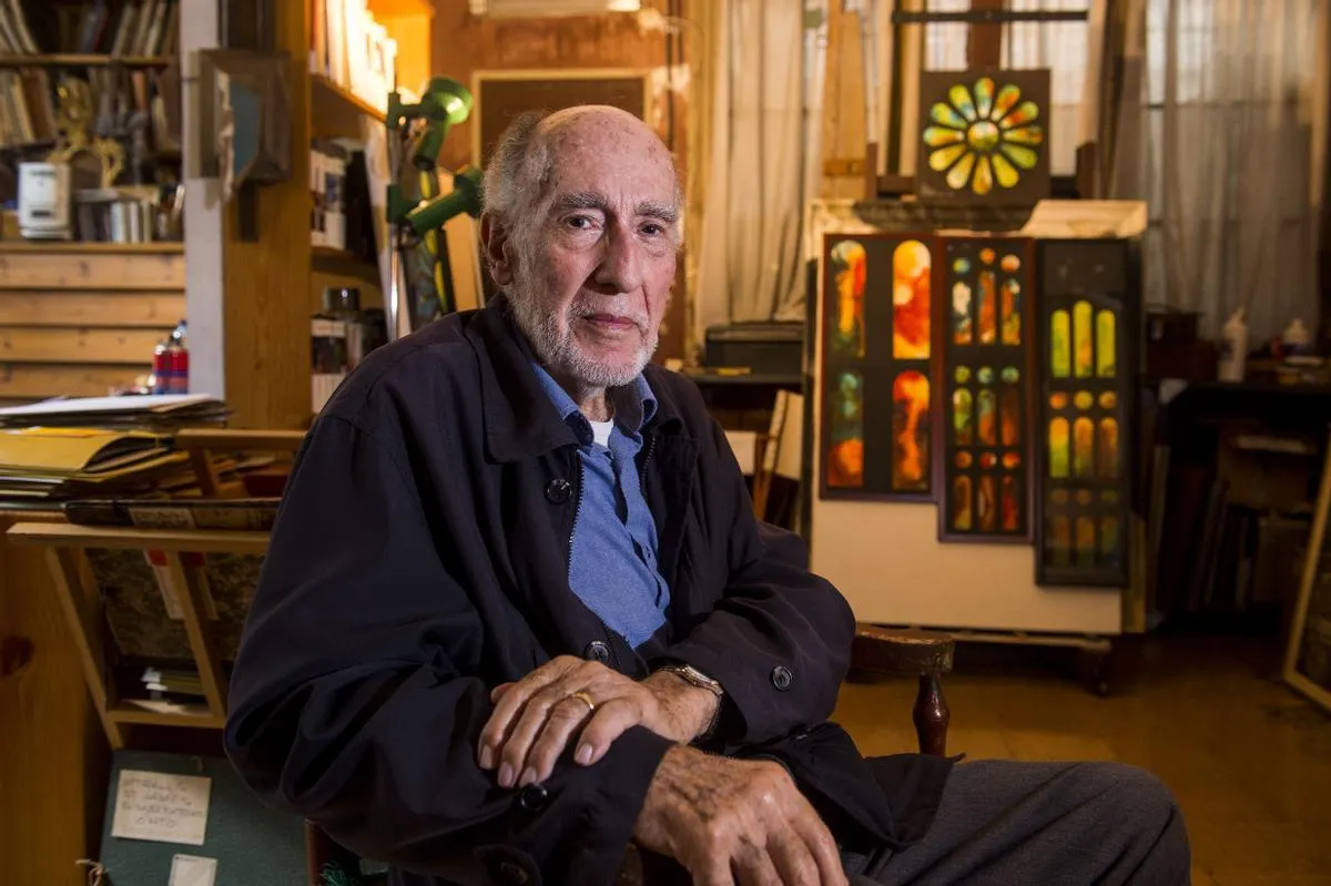 Mor a 90 anys Joan Vila Grau, autor dels vitralls de la Sagrada Família i molt vinculat a Sant Sebastià de Montmajor