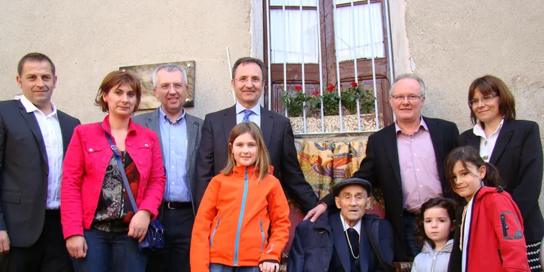 Felicitació a un padrí d'Estamariu pel seu centenari