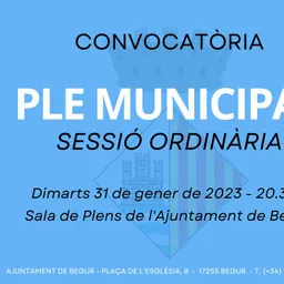 31 de gener: Ple municipal ordinari de l’Ajuntament de Begur - episode art