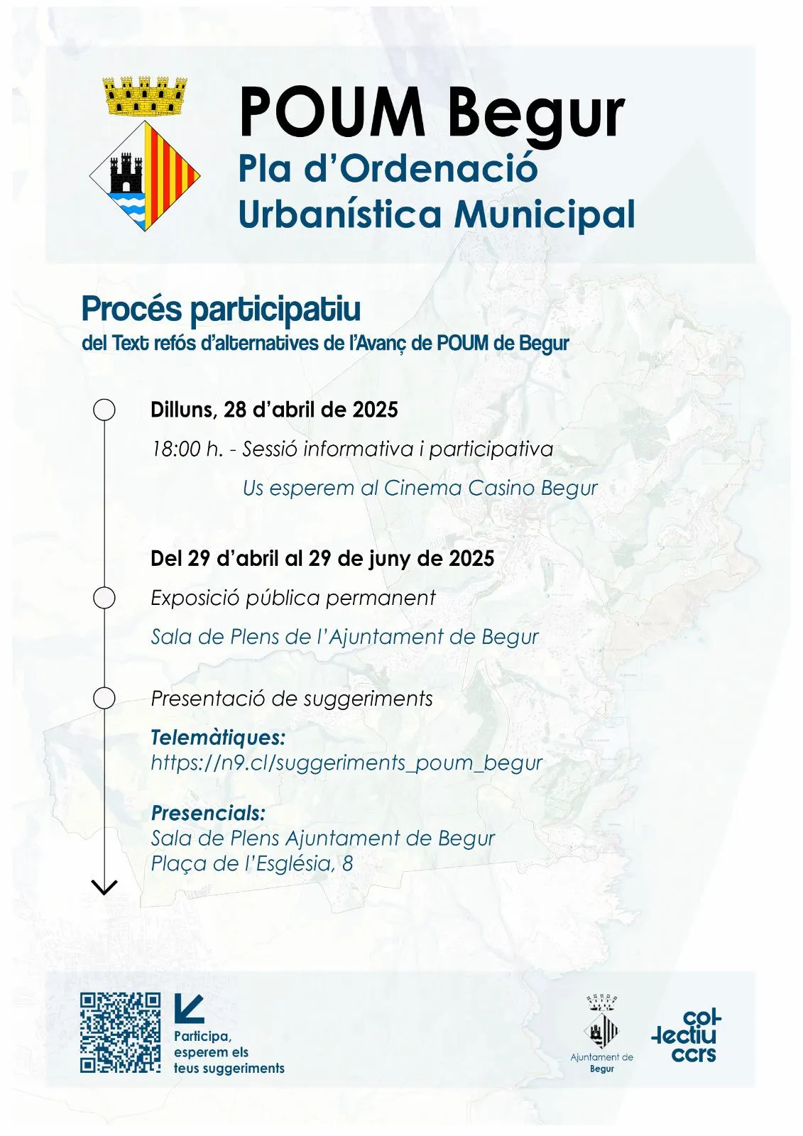 S’obre el procés participatiu per a l’Avanç del POUM de Begur