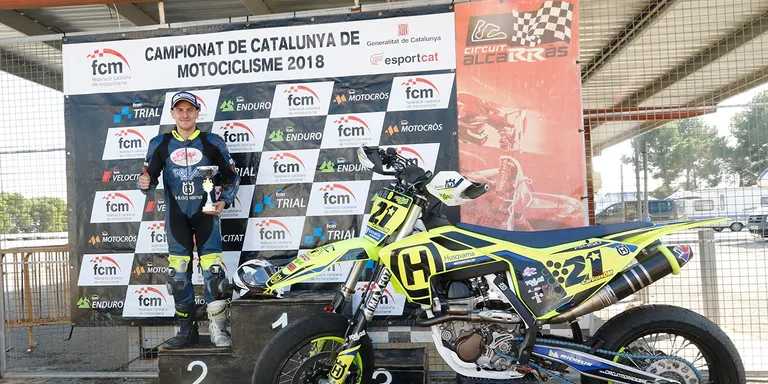El vilassarenc Carlitos DM, subcampió de Catalunya en la categoria SM1 de Supermotards
