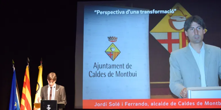 Jordi Solé es va acomiadar ahir en una conferència al Casino de Caldes en la qual va analitzar el seu pas per l'alcaldia de Caldes