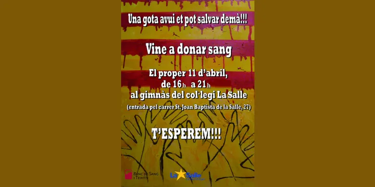 Campanya de donació de sang al Col.legi La Salle de la Seu