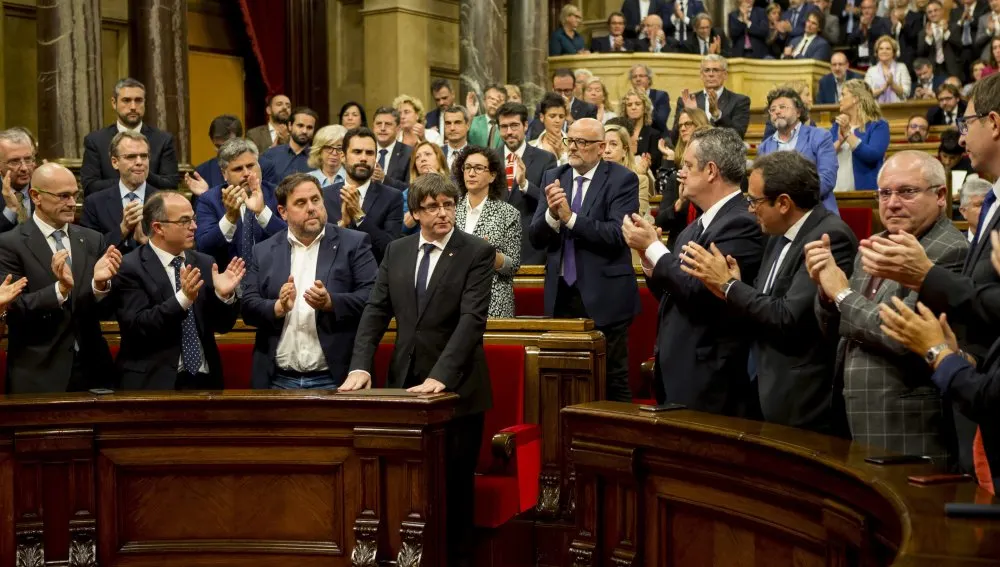 Els portaveus polítics valoren la declaració al Parlament del President Puigdemont