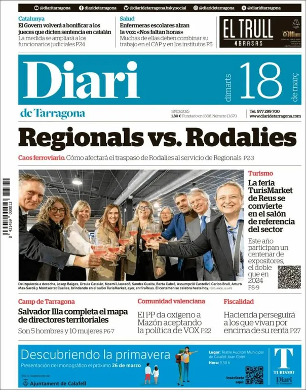 Cop d'ull als diaris d'aquest dimarts 18 de març