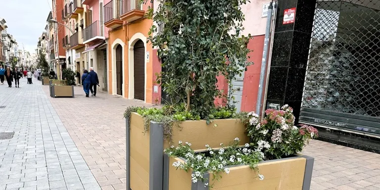 Renovació del mobiliari urbà al carrer Antoni Roig