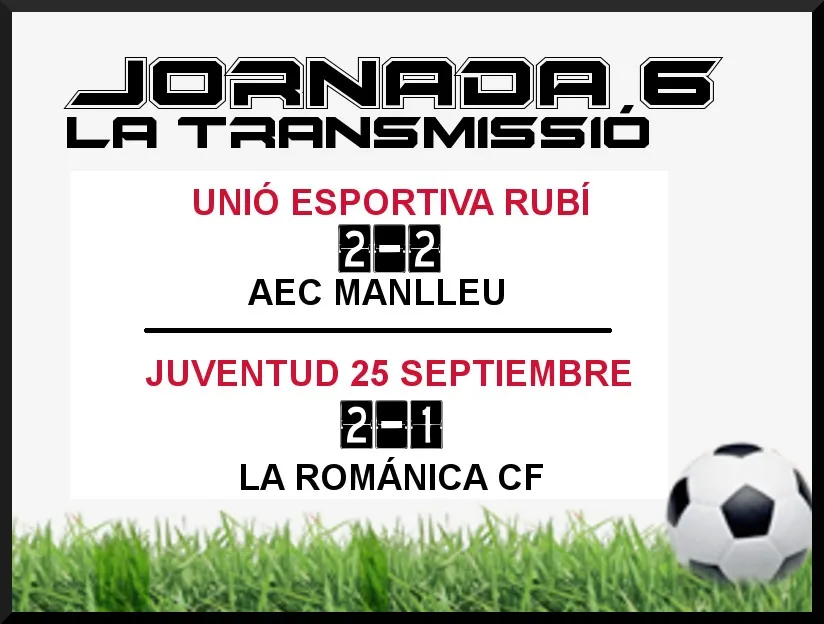 A PEU DE CAMP - JORNADA 6 - UE RUBÍ & JUVENTUD 25 SET
