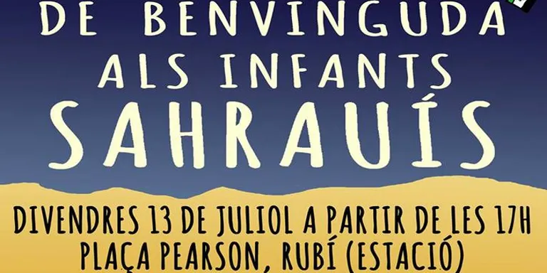 4 nens sahrauís ja estan a Rubí fent Vacances en Pau