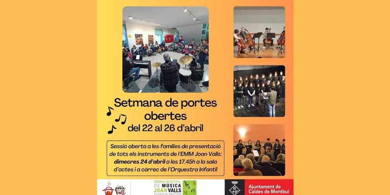 L’Escola de música Joan Valls prepara una setmana de portes obertes