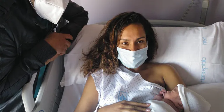La Luisa, primer nadó de l'any 2022 de l'Hospital Sant Jaume de Calella