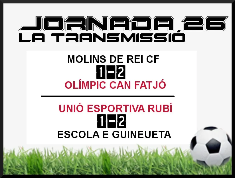 A PEU DE CAMP - JORNADA 26 - UE RUBÍ & OLÍMPIC CAN FATJÓ
