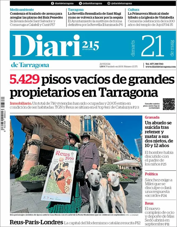 Cop d'ull als diaris d'aquest dimarts 21 de maig
