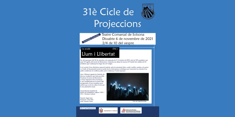 El documental "Llum i llibertat" obre dissabte el Cicle de Projeccions del Centre Excursionista del Solsonès