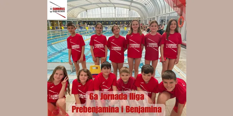 Bona participació dels nedadors del Cambrils Club Natació a la 6a jornada benjamí i prebenjamí