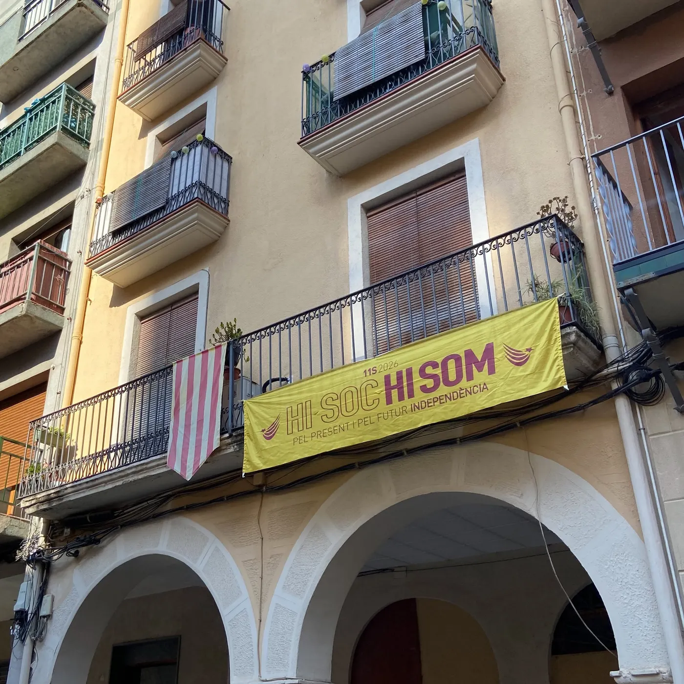 Últimes paradetes de l'ANC Valls per preparar la mobilització de l’11 de Setembre a Amposta