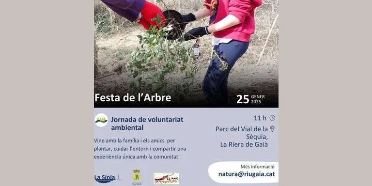 La Sínia celebra la Festa de l'Arbre a La Riera de Gaià