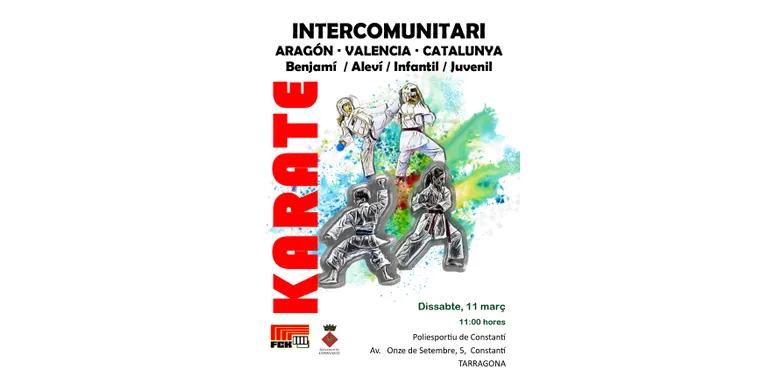 El pavelló poliesportiu municipal de Constantí acollirà dissabte un Intercomunitari de Karate