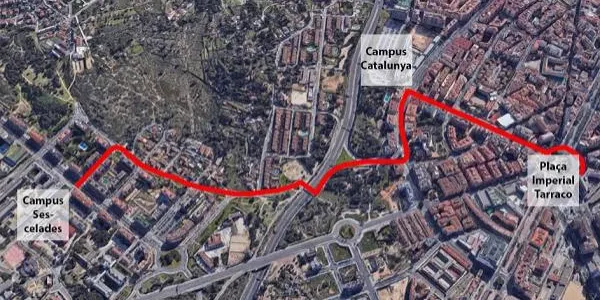 Comencen les obres del carril bici que unirà els campus Catalunya i Sescelades de la URV