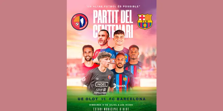 La UE Olot rep el Barça en un partit “centenari” (19h)