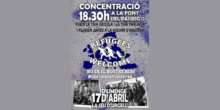 Nova concentració a la Seu en suport als refugiats