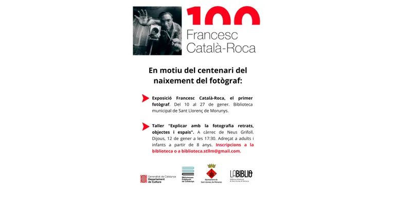 La biblioteca de Sant Llorenç commemora el centenari del naixement del fotògraf Francesc Català-Roca