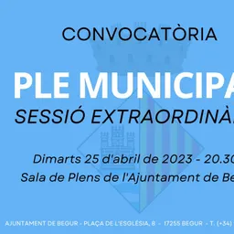 Ple municipal extraordinari de l’Ajuntament de Begur , 26 d’abril de 2023 - episode art