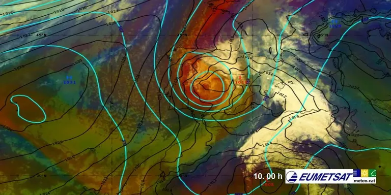 Episodi de pluja extensa i abundant al Pirineu i Prepirineu occidental