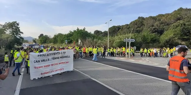 La Generalitat preveu impulsar en els propers mesos actuacions provisionals per fer més segur l'accés a Can Valls des de la C-59