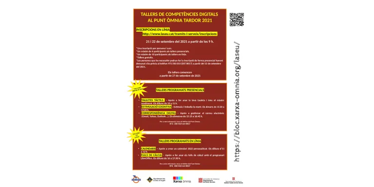 Nova oferta de tallers del Punt Òmnia de la Seu d'Urgell