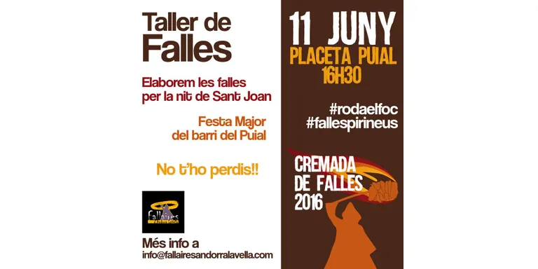 Taller de falles de foc i de llum aquest dissabte a Andorra La Vella