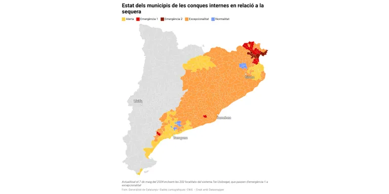 El Govern aixeca l'emergència per sequera en sis municipis del Solsonès