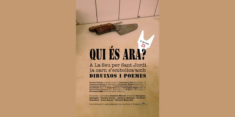 Per Sant Jordi, paper de carn amb poemes i dibuixos