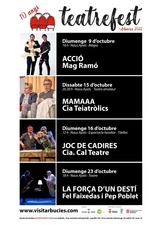 Comença a Arbúcies la 10ª edició del Teatrefest