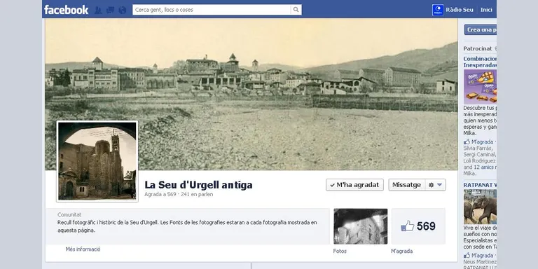 Una pàgina a facebook recupera fotografies històriques de la Seu d'Urgell
