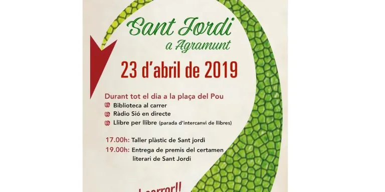 Agramunt celebra Sant Jordi amb diferents actes al carrer