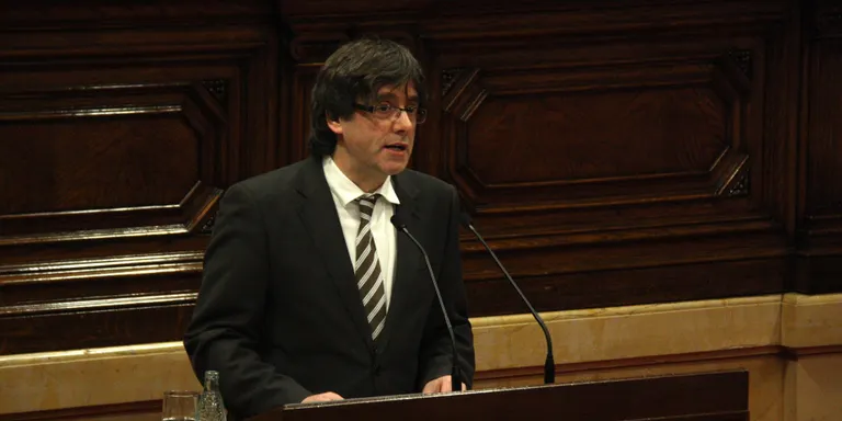 Visita de Carles Puigdemont a la Seu