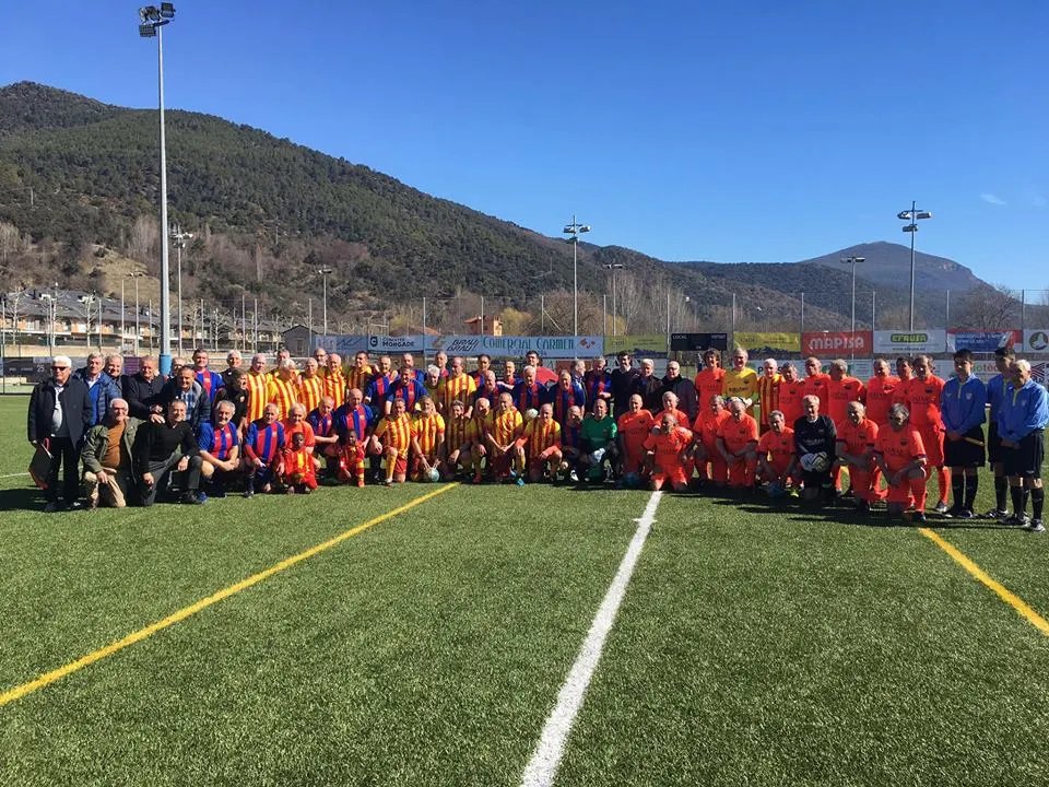 Participants en el triangular de veterans