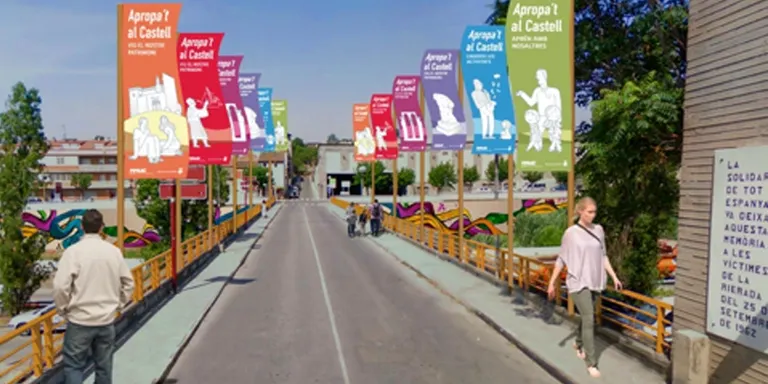 L’Ajuntament vol convertir el pont del carrer Cadmo en el ‘passadís d’accés al Castell’