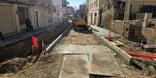 Dilluns ha de començar la segona fase de les obres al carrer Filadors de Torredembarra
