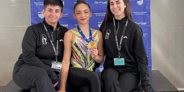 La catllarenca Berta Tost, campiona de Catalunya de gimnàstica rítmica en categoria Infantil