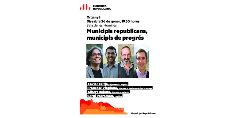 ERC organitza a Organyà un debat amb representants de la formació en diverses institucions