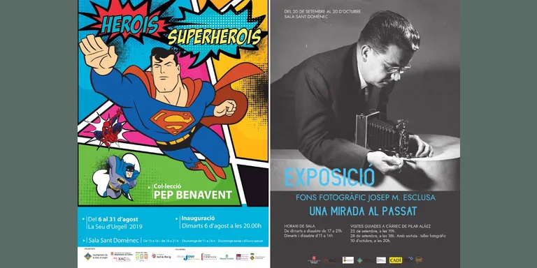 Rècord de visitants en les exposicions 'Herois i Superherois' i 'Una mirada al passat'