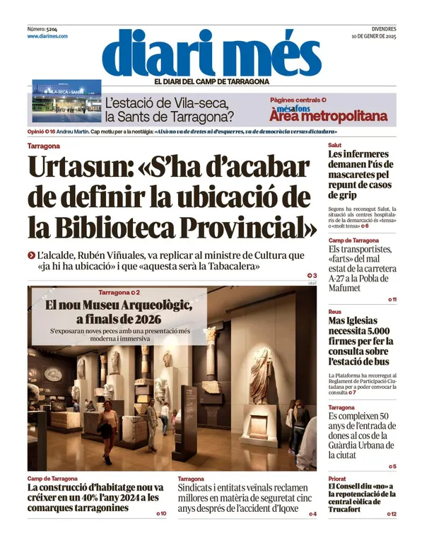 Cop d'ull als diaris d'aquest divendres 10 de gener